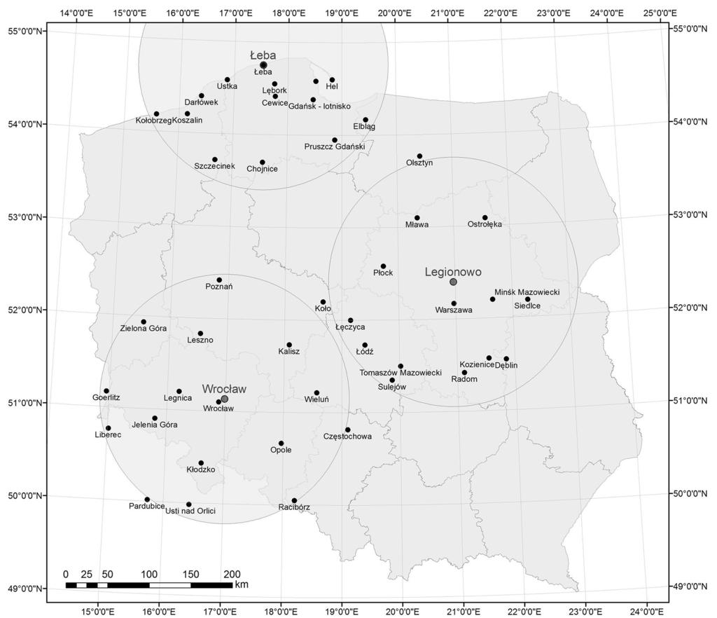 16 Prace Geograficzne, zeszyt 148 pogodowe w tych dniach zostały wykorzystane archiwalne dolne mapy synoptyczne ( http : //www.knmi.nl/, 30.06.