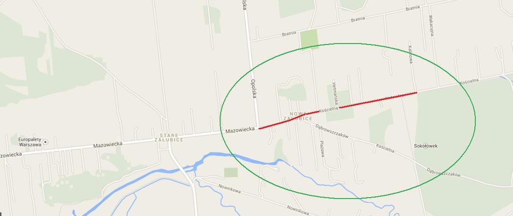 I. MAPA ORIENTACYJNA Źródło: Mapy Google II. OPIS TECHNICZNY 1.