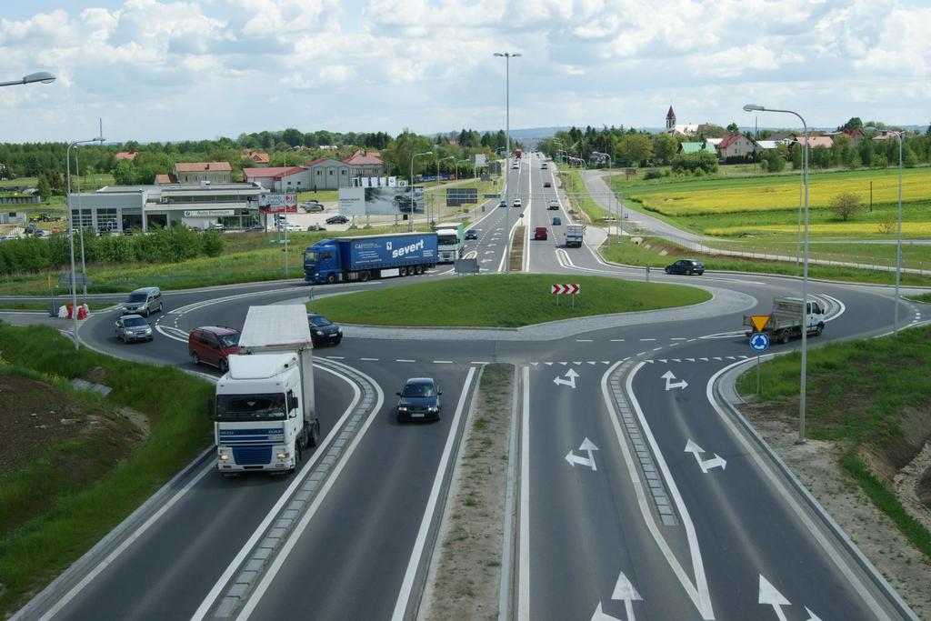 Węzeł drogowy na krajowej 4