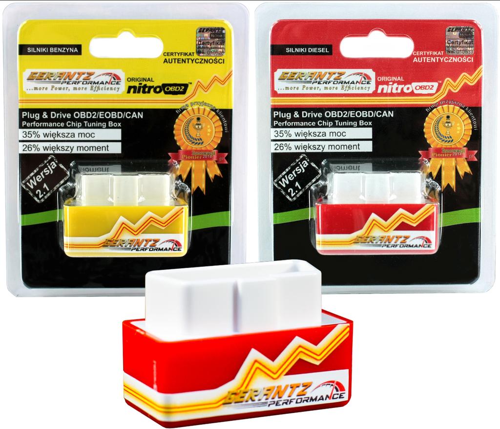 Inteligentny CHIP BOX, oryginalny NITRO OBD (pojazdy 1996-017+) nota katalogowa