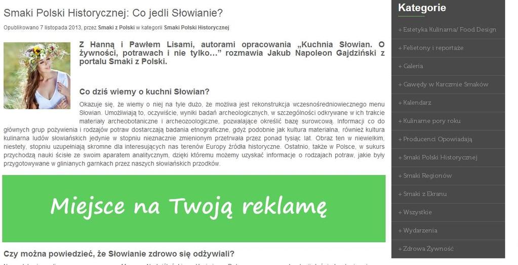 Dlaczego warto? Lawinowo rośnie zainteresowanie tematyką kulinarną! Nasi odbiorcy kochają wszystko co jest związane z kuchnią! Zainteresowani tematyką w jednym miejscu! Nieinwazyjna forma reklamy!