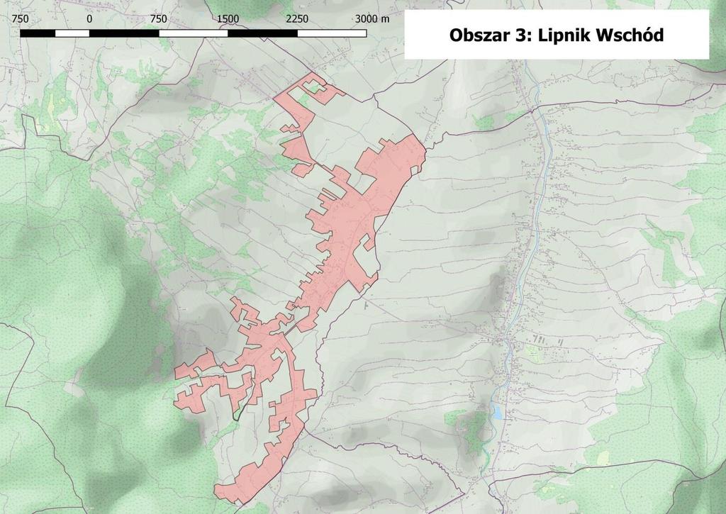 Diagnoza i delimitacja obszaru zdegradowanego i obszaru rewitalizacji Załącznik do Gminnego Programu Rewitalizacji Gminy Wiśniowa do 2023 roku Obszar 3.
