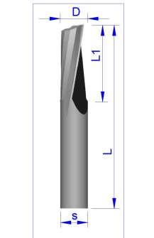 PX Frezy VHM do PLEXI / Solid Carbide router bit for PLEX / VHM Fräser für PLEXIGLASS Typ PX101C 10 3 12 50 3 1 PX101C.030.012.050 4 14 50 4 1 PX101C.040.014.050 5 18 55 5 1 PX101C.050.018.