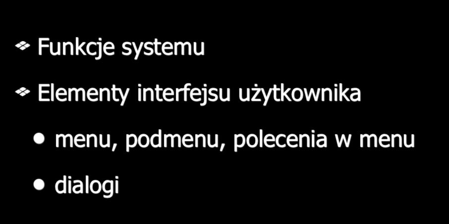 Przypadki użycia Funkcje systemu!