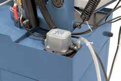 250,- Piła taśmowa Ogranicznik obrabianego materiału Dolna część maszyn Imadło z szybkim ryglowaniem Układ chłodzenia Hydrauliczny siłownik opuszczający Silnik z wyłącznikiem termicznym Automatyczne