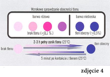 Jeśli dojdzie do przerwania łańcucha chłodniczego lub przekroczony zostanie termin przydatności do spożycia, etykieta zabarwi się i stanie się nieprzejrzysta, matowa.