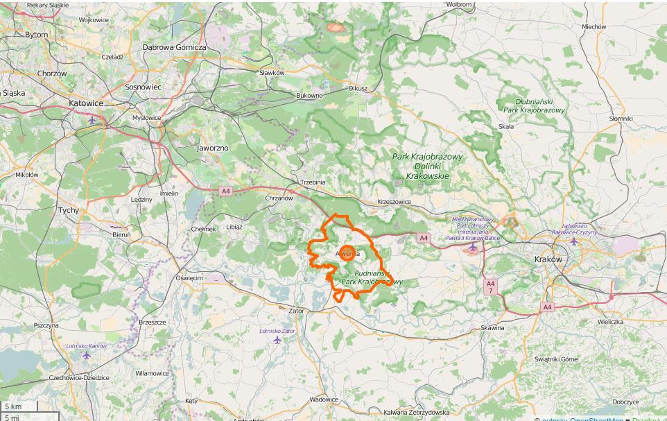 Charakterystyka gminy Brodła, Nieporaz, Grojec, Okleśna, Kwaczała, Poręba Żegoty, Podłęże, Regulice, Mirów, Źródła.