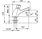 L=0 mm 2-0-00 43,70 Zawór umywalkowy ścienny /2 perlator długość L=8 mm 0--00 3,80 Zawór umywalkowy