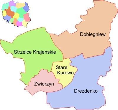 8. Podstawowe informacje nt. Gminy Gmina Zwierzyn to gmina wiejska położona w północno-wschodniej części województwa lubuskiego, w powiecie strzelecko - drezdeneckim.