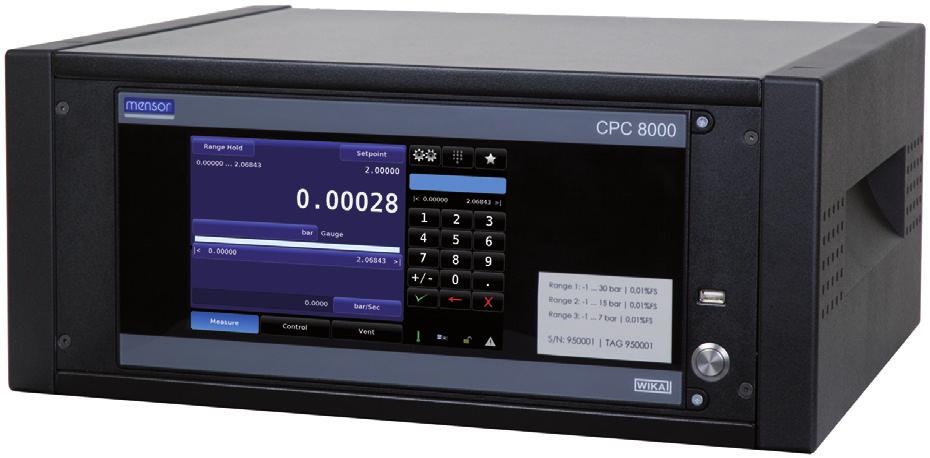 Technologia kalibracji Precyzyjny kontroler ciśnienia Model CPC8000 Karta katalogowa WIKA CT 28.