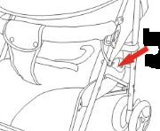 EN 1. The front wheels rotate around their axis, but it is also possible to lock them so that the