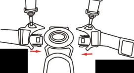Safety belts: Note: Make sure that the position of the
