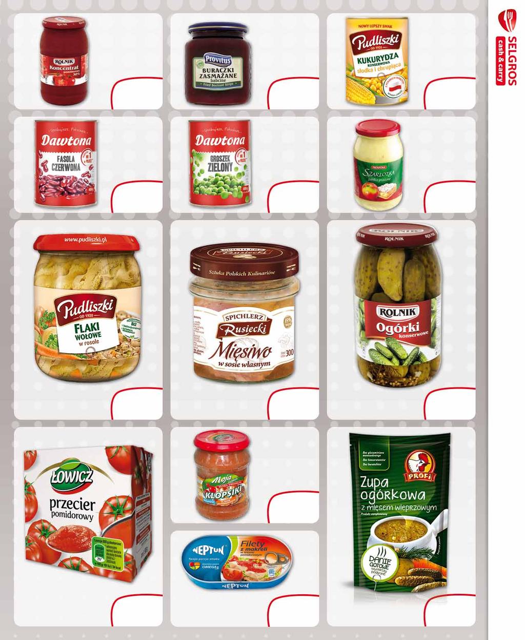 1 pkt za 10 zł netto ProgramPremia KONCENTRAT POMIDOROWY 30% 950 G sprzedaż po 85128007 WARZYWA ZASMAŻANE 480 G buraczki, kapusta czerwona, marchewka, buraczki z jabłkiem, kapusta biała, marchewka z