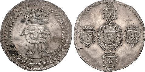Kolejne talary z lat 1629-1631 z mennicy bydgoskiej to też talary medalowe o charakterze heraldyczno-emblematycznym bite w srebrze i złocie. Stałym motywem awersów są litery STR pod koroną królewską.