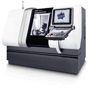 01 02 03 nef 400 / 600 uniwersalne tokarki sterowane numerycznie Direct Drive ISM oraz ERGOline ze sterowaniem Heidenhain CNC PILOT 620 zalety nef 400 / 600 NOWOŚĆ // Direct Drive ISM 65 / 90 Większy