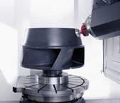 Obróbka ULTRASONIC FD koła łopatkowego o średnicy ø 800 mm z krzemo-kwarcu 02 System Aktor HSK-100: przeniesienie obrotów narzędzia poprzez oscylującą kinematykęchów Oscylacja ULTRASONIC pme pumpen-