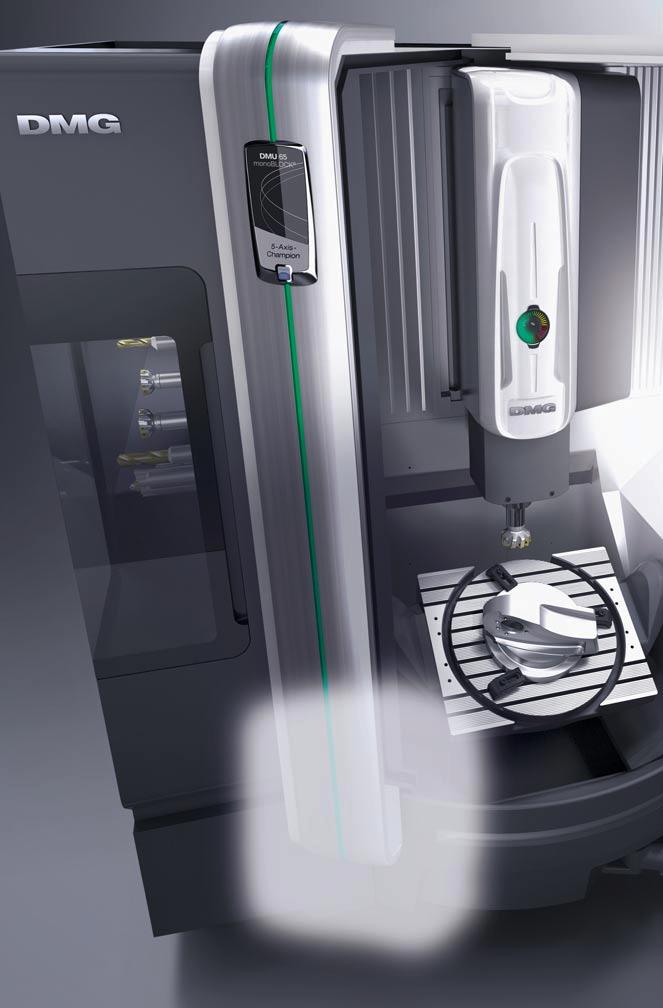 04 05 TECHNOLOGIA FREZOWANIA DMU // UNIWERSALNE FREZARKI STEROWANE NUMERYCZNIE dmu 65 monoblock premiera światowa Następna generacja obrabiarek monoblock nowa koncepcja 5-osiowego frezowania ze