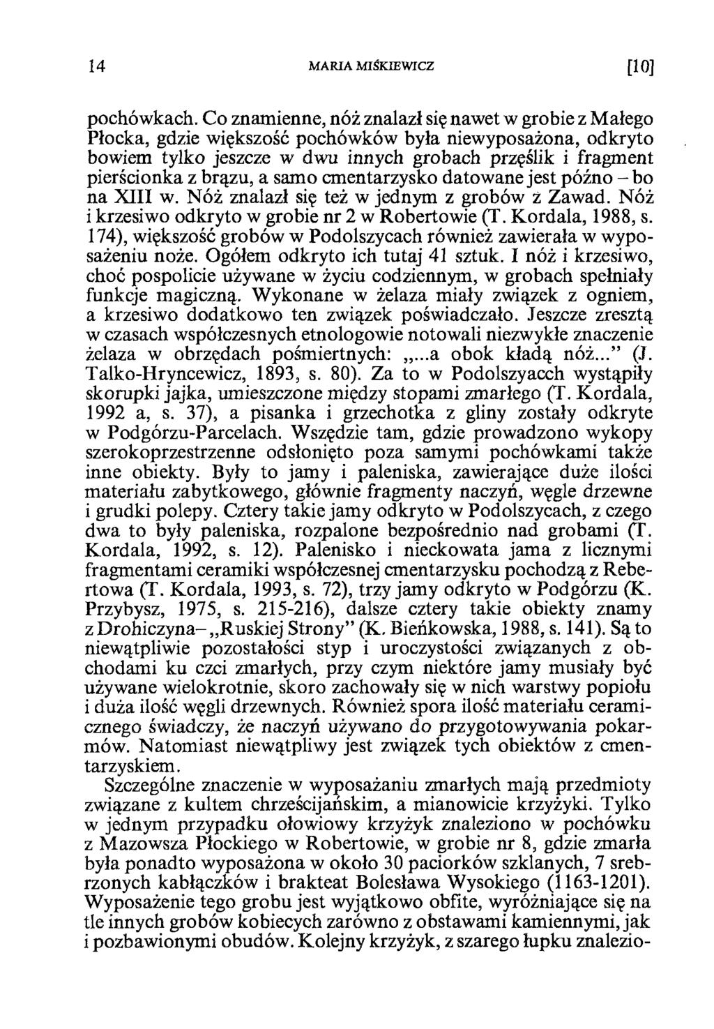 1 4 MARIA MICKIEWICZ [10] pochówkach.