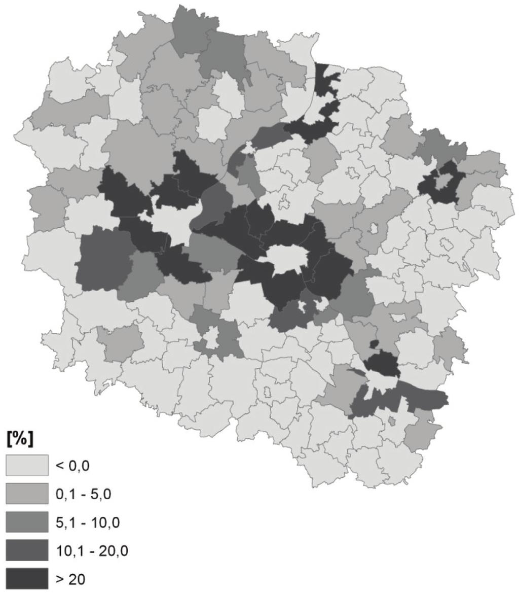 Analysis of rate and structure of water consumption in rural areas... Source: own elaboration based on CSO data Figure 5.