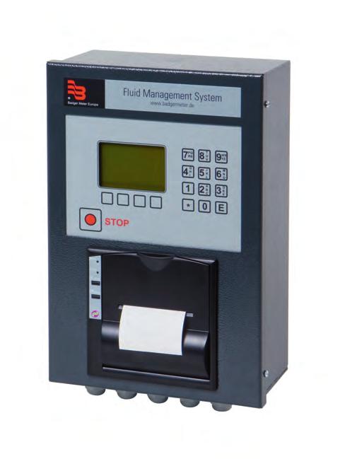 21 FMS Compact Łatwy i kompaktowy system Compact and easy systems Zawór odcinający Solenoid valve KOD KRESKOWY 4 punkty dystrybucji 4 rodzaje cieczy Zintegrowana drukarka Klawiatura alfanumeryczna