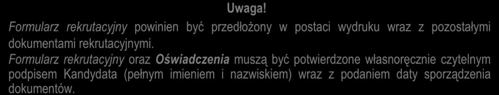 : a) osoby z niepełnosprawnościami orzeczenie o stopniu niepełnosprawności wydane przez organ do tego upoważniony (dwa egzemplarze w formie kopii), b) zaświadczenie z Powiatowego Urzędu Pracy