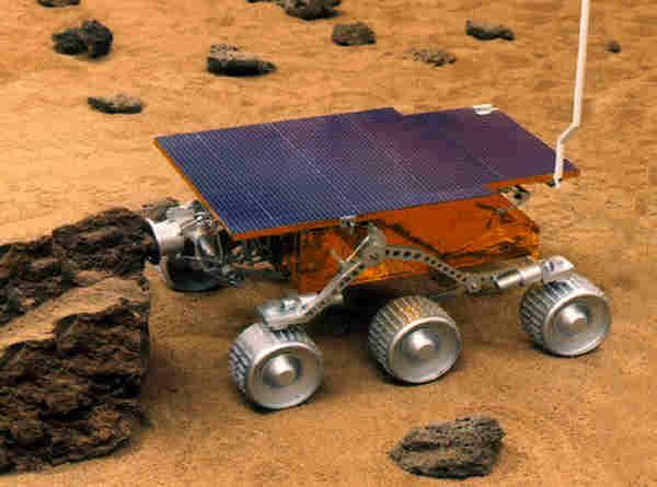 Rys. 1.6. Pathfider (1997, NASA JPL) źródło: http://laylad.blogspot.com Rys. 1.7. Mars Exploratios Rovers (23, NASA JPL) źródło: http://mars.asa.