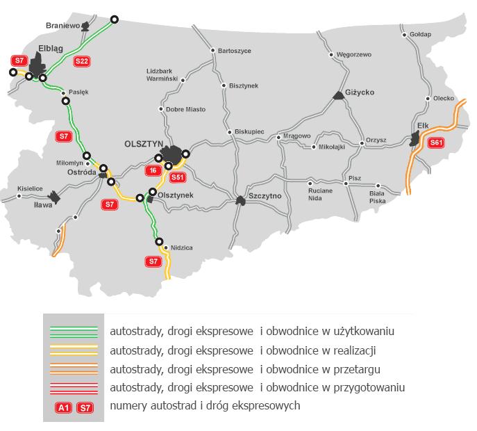 Stan infrastruktury transportowej Niska chłonność rynku Jakość i sprawność obsługi w