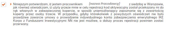 Zaznacz oświadczenia i klauzule obowiązkowe