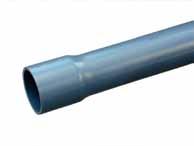 Kształtki PVC PVC fittings Rura ciśnieniowa PVC z mufą do klejenia Kolor: ciemnoszary Pressure pipe with one bonding socket colour: dark grey Ciśnienie rob.