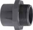 Kształtki PVC PVC fittings Socket with male thread bonding socket x male thread Mufa z GZ mufa do klejenia x GZ Ciśnienie rob.