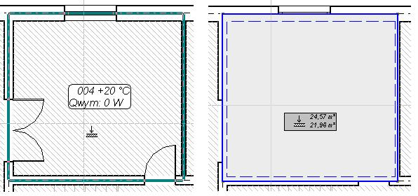5 3. Dla potrzeb obliczenia strat ciepła dodamy w edytorze graficznym elementy typu przegroda pozioma: podłoga (na parterze) i strop (na piętrze). 4.