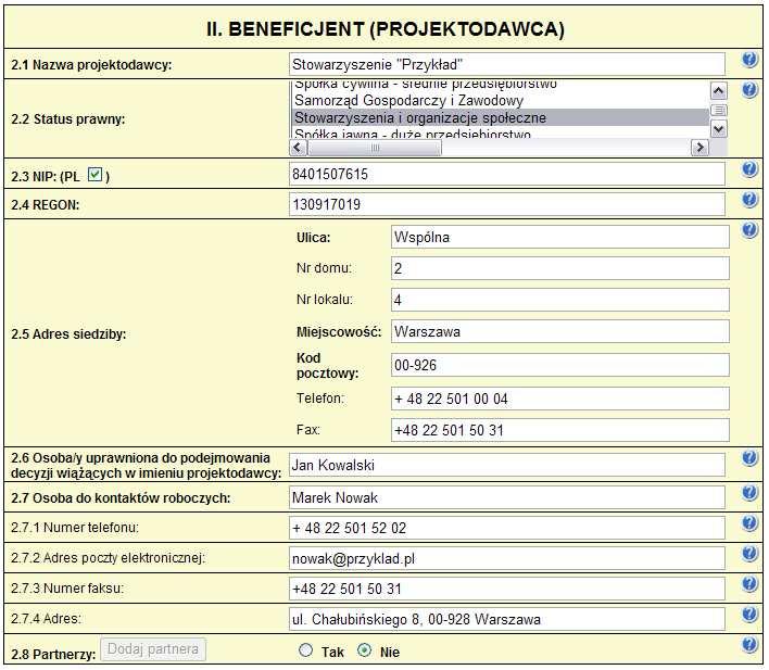 1.12 Projekt z komponentem ponadnarodowym jeŝeli w ramach projektu zaplanowano realizację komponentu ponadnarodowego w rozumieniu Wytycznych Ministra Rozwoju Regionalnego w zakresie wdraŝania