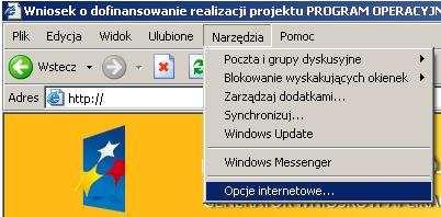 Dzięki nowym ustawieniom przeglądarka nie będzie blokować wyskakujących okienek oraz zapisywanych plików dla przedmiotowej witryny internetowej.