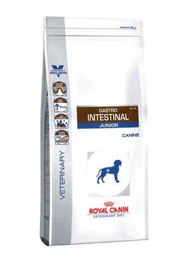 GASTRO INTESTINAL JUNIOR To specjalistyczna dieta Royal Canin, opracowana dla psów poniżej 1 roku życia z objawami ostrej/przewlekłej biegunki.