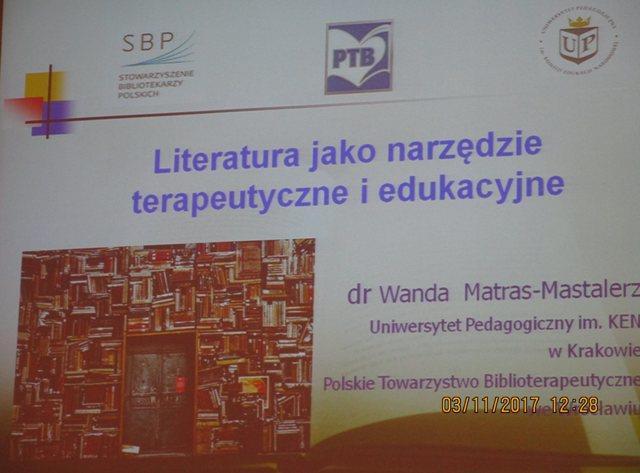 Warsztaty biblioterapeutyczne z