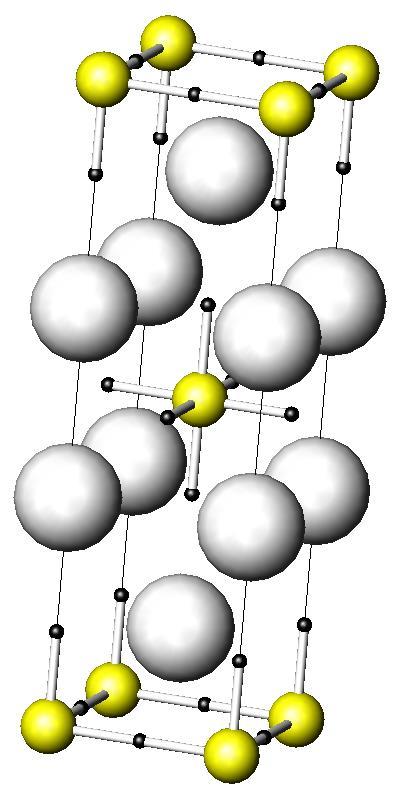 Opis struktury krystalicznej BaLaMnO 4 (struktura typu K NiF 4 ): Grupa przestrzenna I4/mmm (# 139) a = b = 4 A, c=13.65 A Ba(56) = 0,0,0.35 La(57)) = 0,0,0.