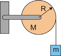 Moduł III - Test kontrolny Test III. Na rysunku poniżej pokazano kulkę o masie m zawieszoną na końcu sznurka o długości L poruszającą się w płaszczyźnie poziomej, po okręgu ze stałą prędkością v.