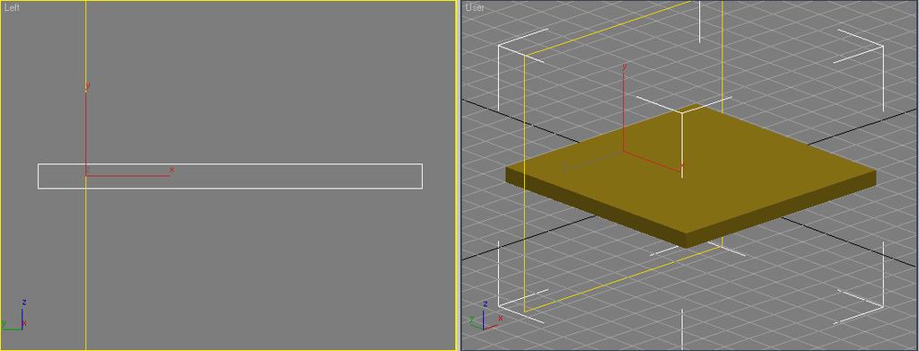 Autodesk VIZ Ćwiczenie nr 3 10 9. W rolecie Edit Geometry klikamy na przycisk Slice aby dokonać przecięcia poligonów.