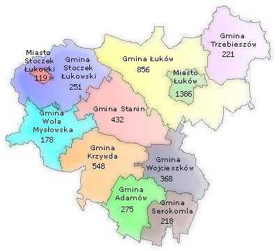 Powiat Łukowski Wyszczególnienie Liczba bezrobotnych ogółem Liczba bezrobotnych kobiet Udział % kobiet w liczbie bezrobotnych ogółem Bezrobotni z prawem do zasiłku Udział % bezrobotnych z prawem do