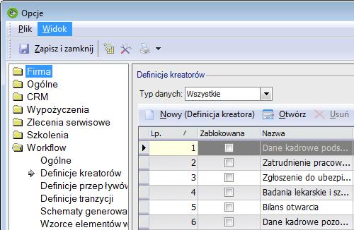 liczby kroków kreatora, zmiana guid kreatora.