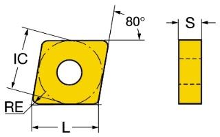 SS NN = 10 llllll 1 nn yy ii 2 nn ii=1 (2) Κ r = 95 o IC = 12.7 mm S = 4.7625 mm L = 12.8959 mm rɛ = 0.8 mm Rys. 1. Oprawka C6-PCMNN-00115-12HP i płytka CNMG 12 04 08-SMC 1115 do toczenia z systemem HPC firmy Sandvik Coromant a) b) 1.