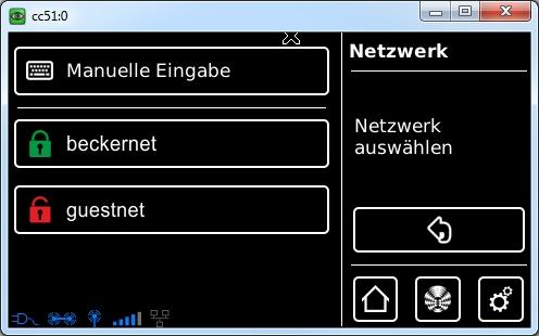 Dostępny wyłącznie w CC31) Ethernet (instalacja sieci przez kabel sieciowy) lub WiFi (instalacja sieci WLAN / bezprzewodowej).