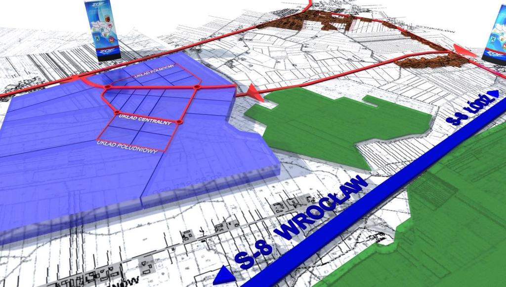 Karsznice - 21 ha Sędziejowice - 28 ha Złoczewska Strefa Inwestycyjna