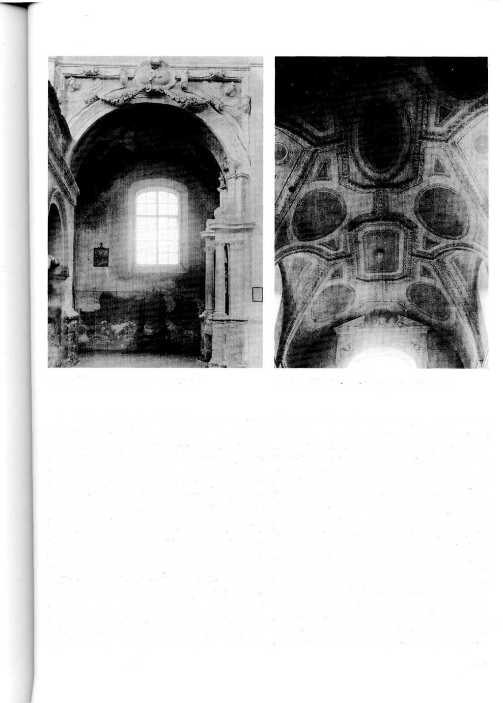 Stolhcai. Dominikonu bažnyčios arkos fragmentas Siulhcui. Dinninikonu bažnvčios centrinės navos skliautas Dominikonų bažnyčios didysis altorius matomas trijose nuotraukose.