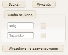 Obszar wyszukiwania To obszar interakcji użytkownika z aplikacją. Ma dwa podstawowe widoki: podstawowy i zaawansowany.