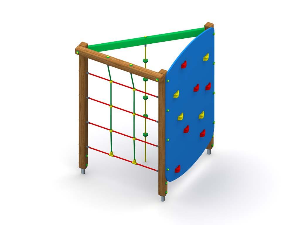 4.3 Komin wspinaczkowy x 1szt. (patrz rys. 6) Wymiary zewnętrzne (dł. x szer. x wys.) : 1,30 x 1,30 x 2,18m Strefa bezpieczeństwa: 5,1 x 5,1m Wysokość swobodnego upadku: 2,20 m Rys.