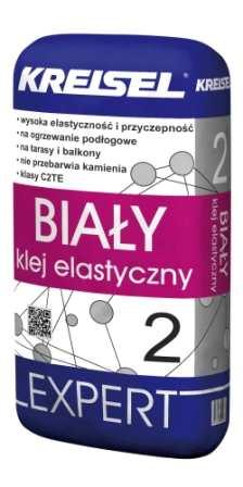 Biały klej klasy C2TE.
