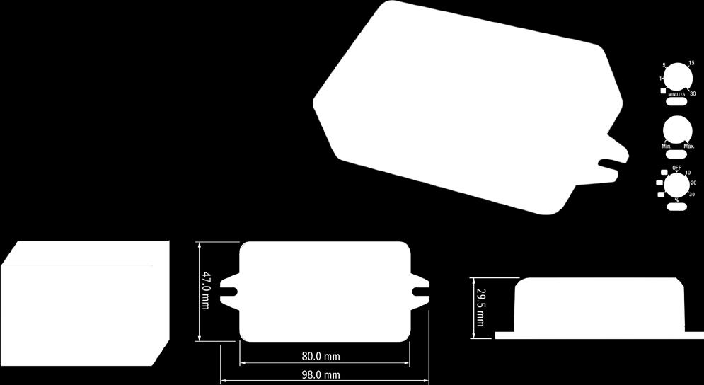 Mikrofalowy czujnik ruchu LHFS680 0.6W Napięcie: 230+/-10%, 50/60Hz Standby Power: <0.