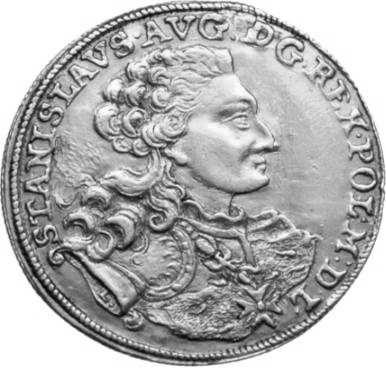 25 Wreszcie talary. Wspaniały wizerunek królewski stworzył w 1765 roku Kaspar Morikofer, medalier szwajcarski działający w Bernie. Został on jednak odrzucony przez króla 15.