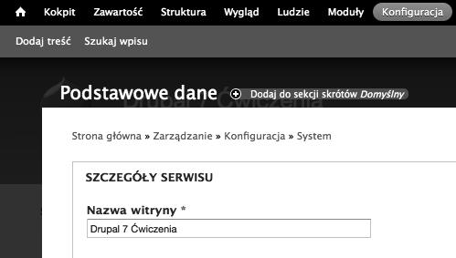 Rozdzia 2. Pierwsze kroki 29 Rysunek 2.6. Ikonka dodawania strony do paska skrótów Kliknij ikonk Dodaj do sekcji skrótów Domy lny.